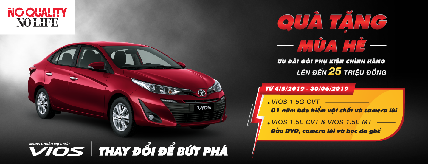 KHUYẾN MẠI MUA XE VIOS TRONG THÁNG 5 - 6(2019)